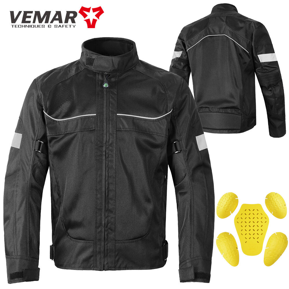 Summer Breathable Waterproof Motocross Jackets Reflective Motorcycle Racing Protective Gear Jacket With Body Armor Guards