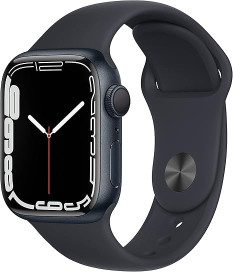Apple Watch Series 7 (GPS, 41mm) Midnight Aluminum Case with Midnight Sport Band
